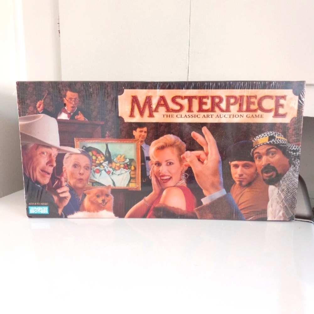 Masterpiece The Classic Art Auction Board Game Parker Brothers NIB 1996 No 00004